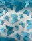 Turquoise 3D Butterfly Nylon Tulle Fabric by the Yard, 63" Wide Soft Stretch Mesh Fabric for Veils, Wedding Dresses, Decor & Sewing